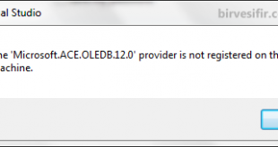 The ‘Microsoft.ACE.OLEDB.12.0’ provider is not registered on the local machine